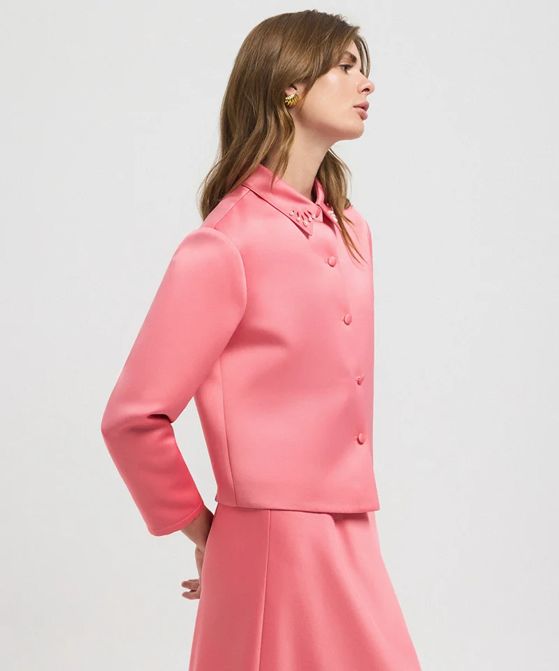 Ipekyol  Cutout Jacket with Faux Pearl for Women | Best Price UAE